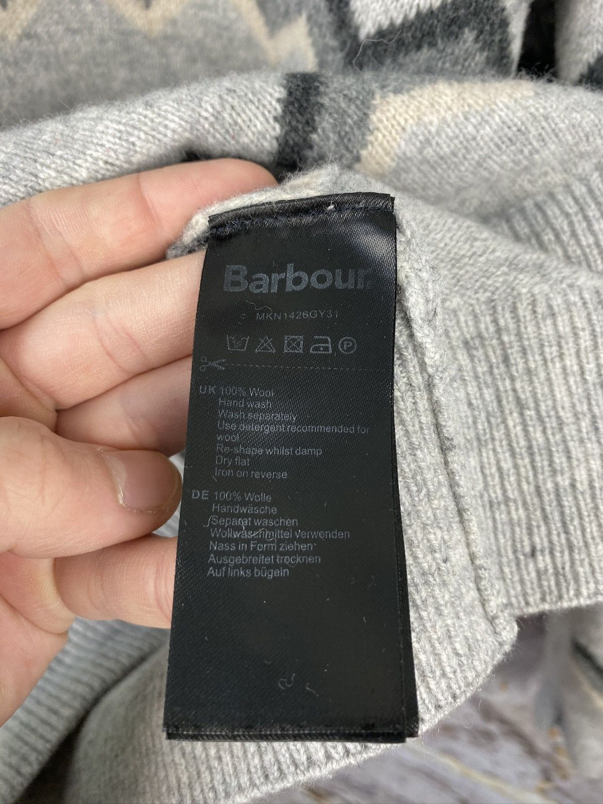 Barbour Men’s Barbour Wool Sweater In Rhombi Size Large Size US M / EU 48-50 / 2 - 6 Thumbnail