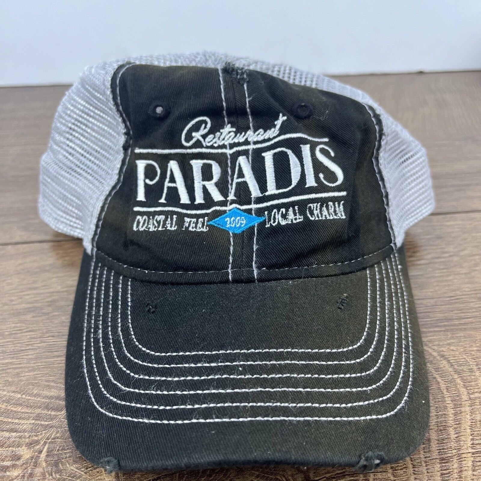 Other Paradis Hat Restaurant Costal Hat Adjustable Hat Black Hat A Size ONE SIZE - 4 Thumbnail