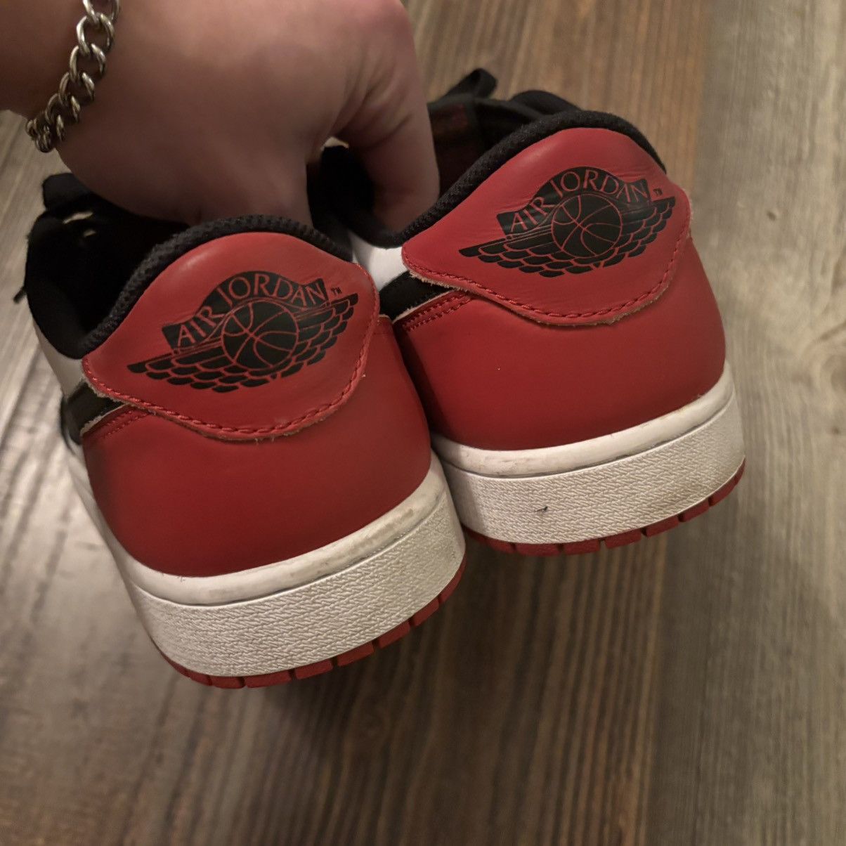 Jordan Brand Jordan 1 Retro Low OG Black Toe Size US 10.5 / EU 43-44 - 6 Thumbnail