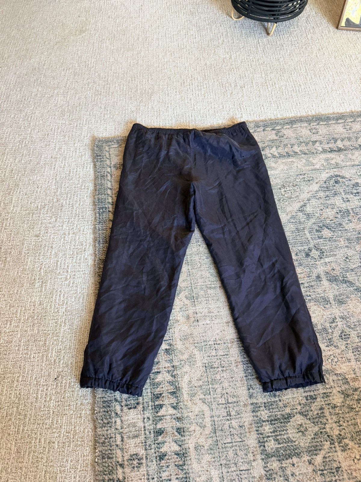 Dior Vintage Christian Dior Monsieur navy silk drawstring pants M Size US 32 / EU 48 - 9 Thumbnail