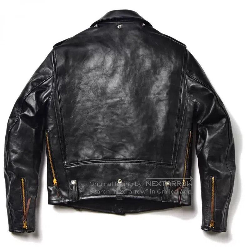 Buco Buco Black tea-core horseskin leather jacket motorcycle ja Size US S / EU 44-46 / 1 - 7 Thumbnail