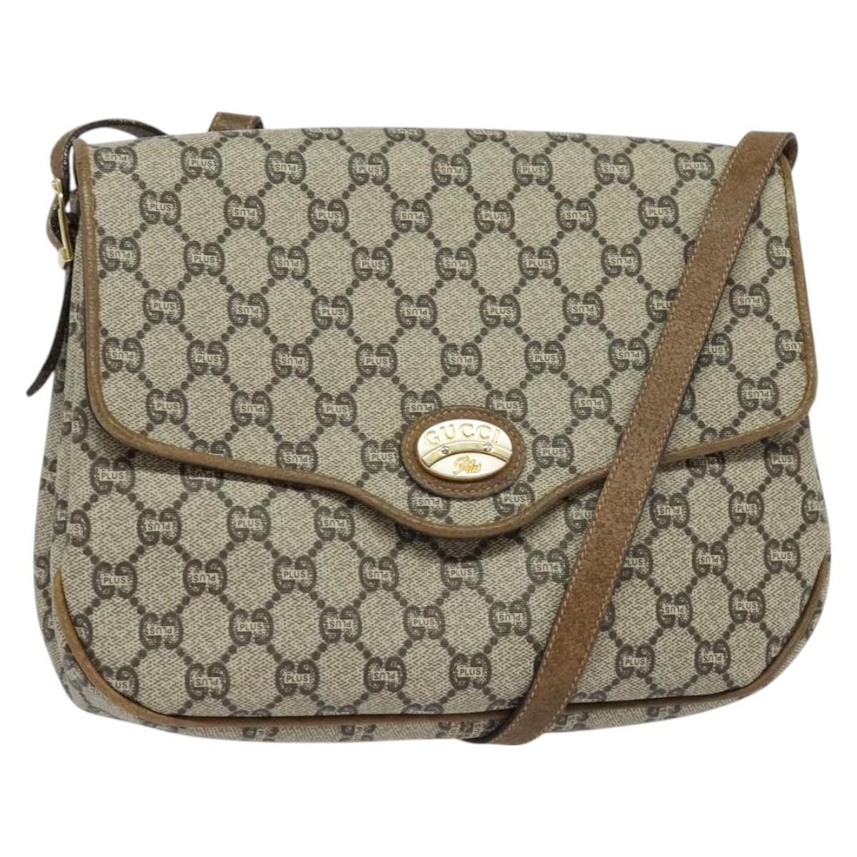 Gucci GUCCI GG Plus Supreme Shoulder Bag Pvc Beige Gold Size ONE SIZE - 1 Thumbnail