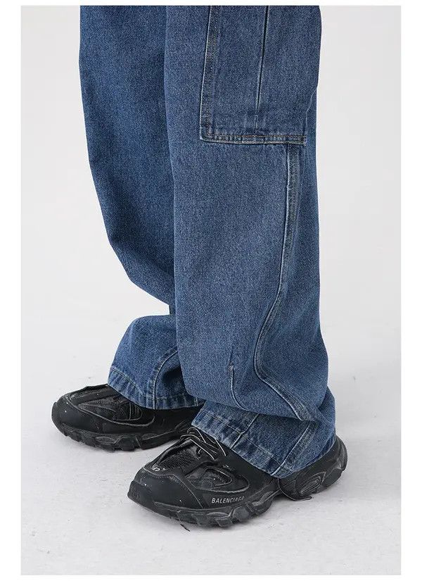 Japanese Brand Midori x Yuka Street Wash Vintage Pocket Cargo Loose Jeans Size US 32 / EU 48 - 6 Thumbnail