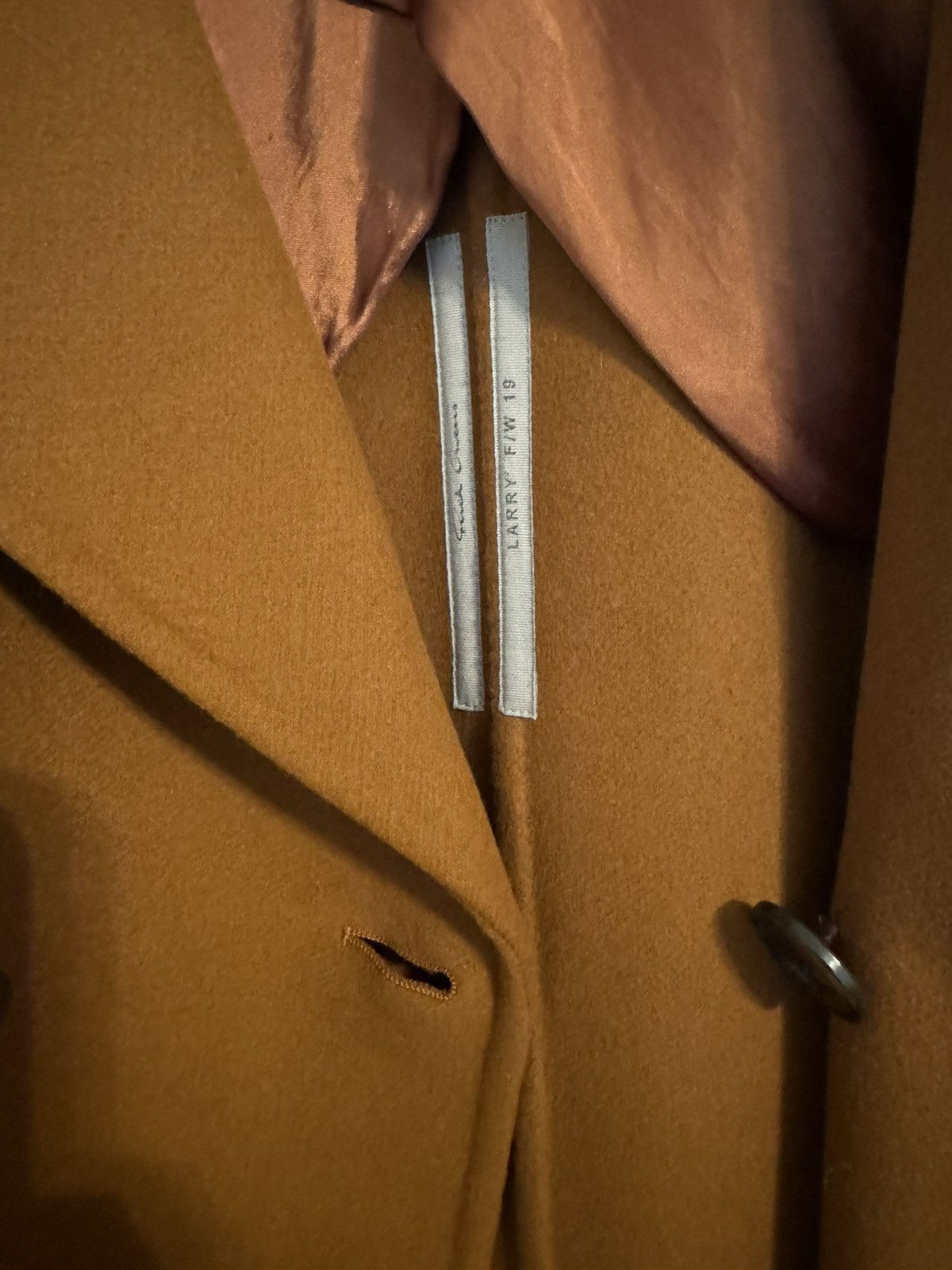 Rick Owens Rick Owens Larry Soft Coat in Rust - Brand New with Tags! Size US M / EU 48-50 / 2 - 4 Thumbnail