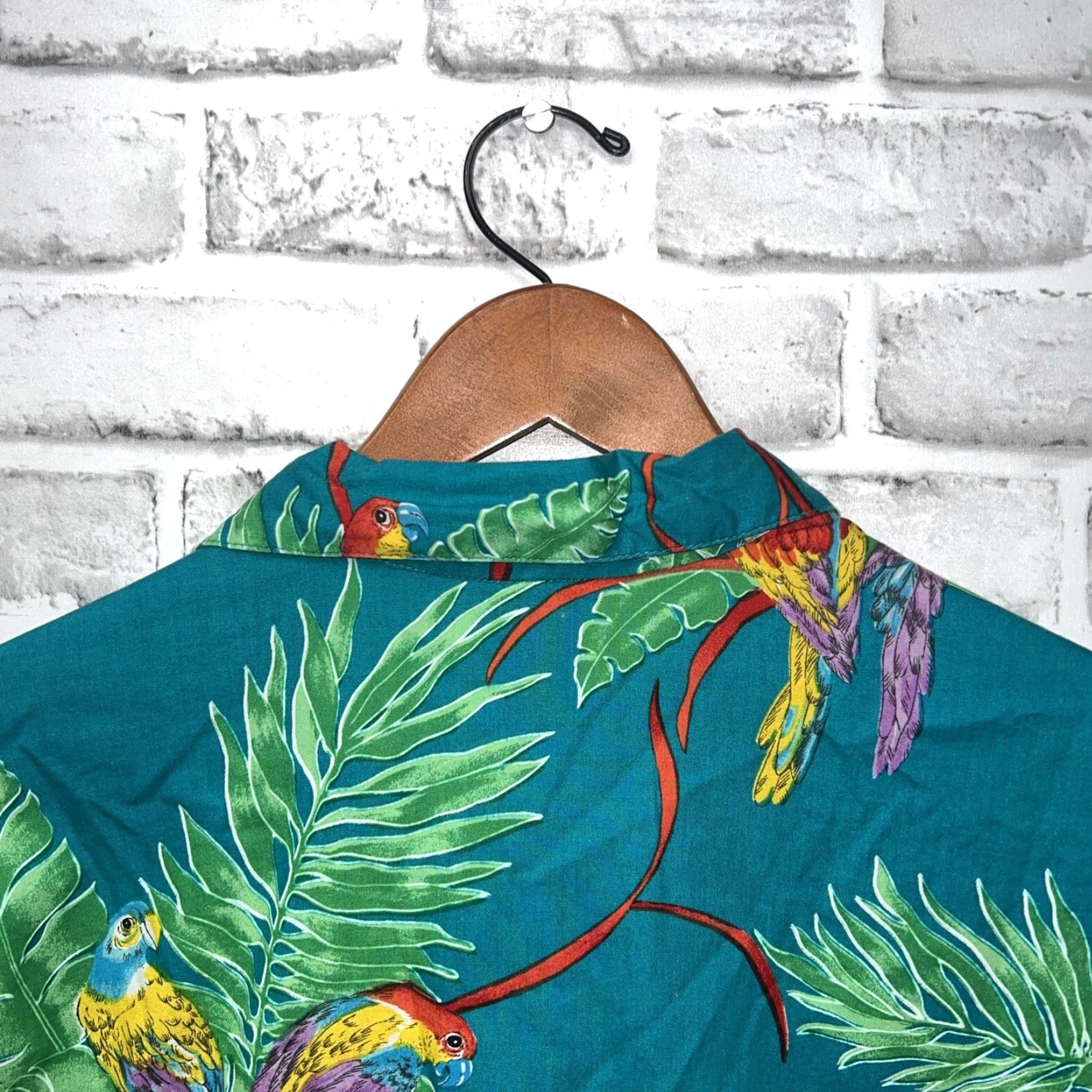 Paradise Barefoot In Paradise Hawaiian Shirt Adult XL Multicolor Short Sleeve Button-Up Mens Size US XL / EU 56 / 4 - 5 Thumbnail