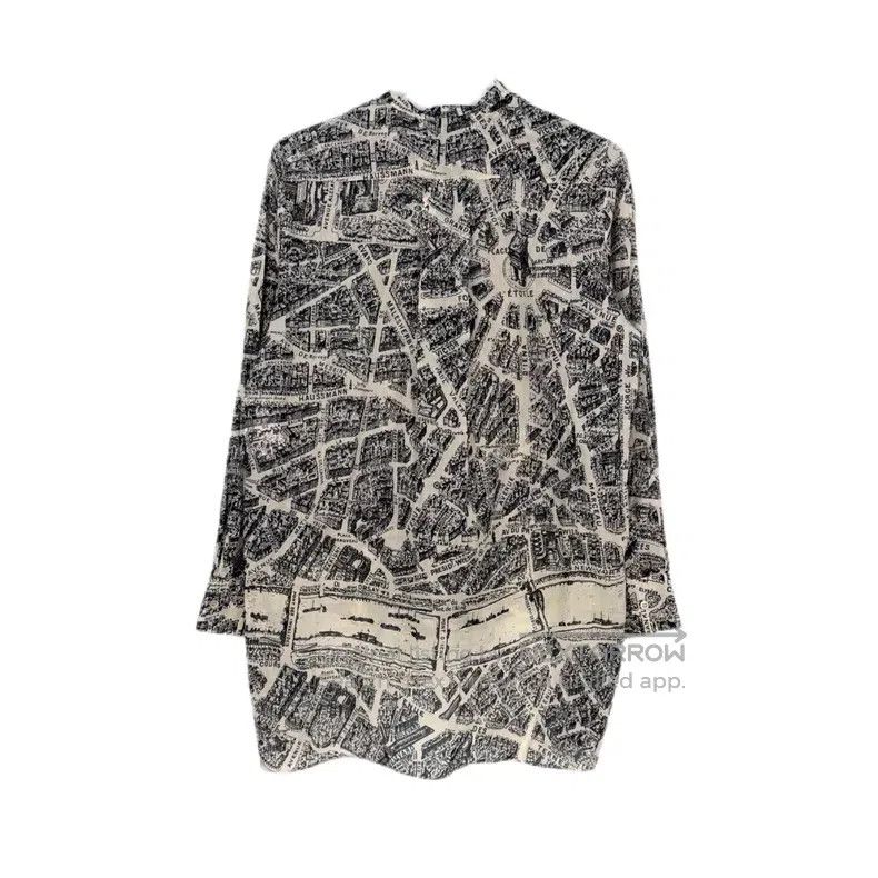 Dior Dior Beige, white and black city map short front and long Size XS / US 0-2 / IT 36-38 - 2 Thumbnail