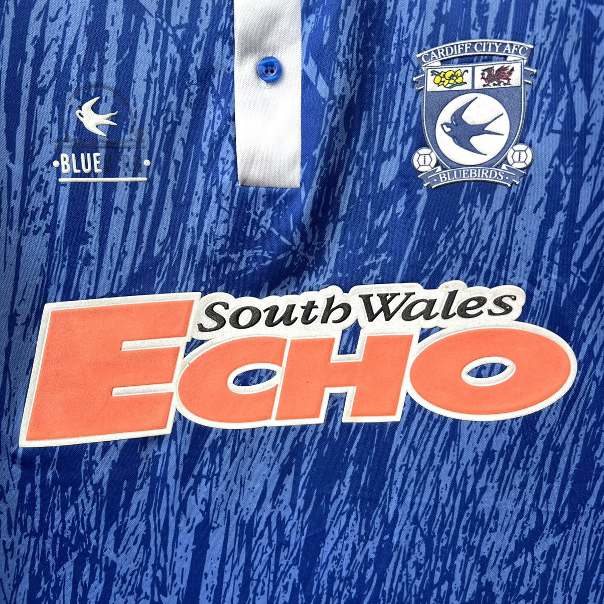 Vintage Cardiff City FC Bluebirds 1992 Football Soccer Jersey Size US XXL / EU 58 / 5 - 5 Thumbnail