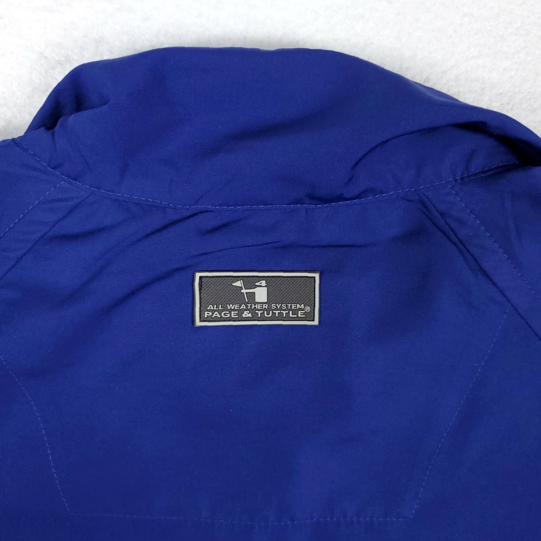 Vintage Page & Tuttle Golf Blue Quarter Zip Pullover Windbreaker Jacket L Mens Sportswear Windbreaker Golf Size US L / EU 52-54 / 3 - 7 Thumbnail