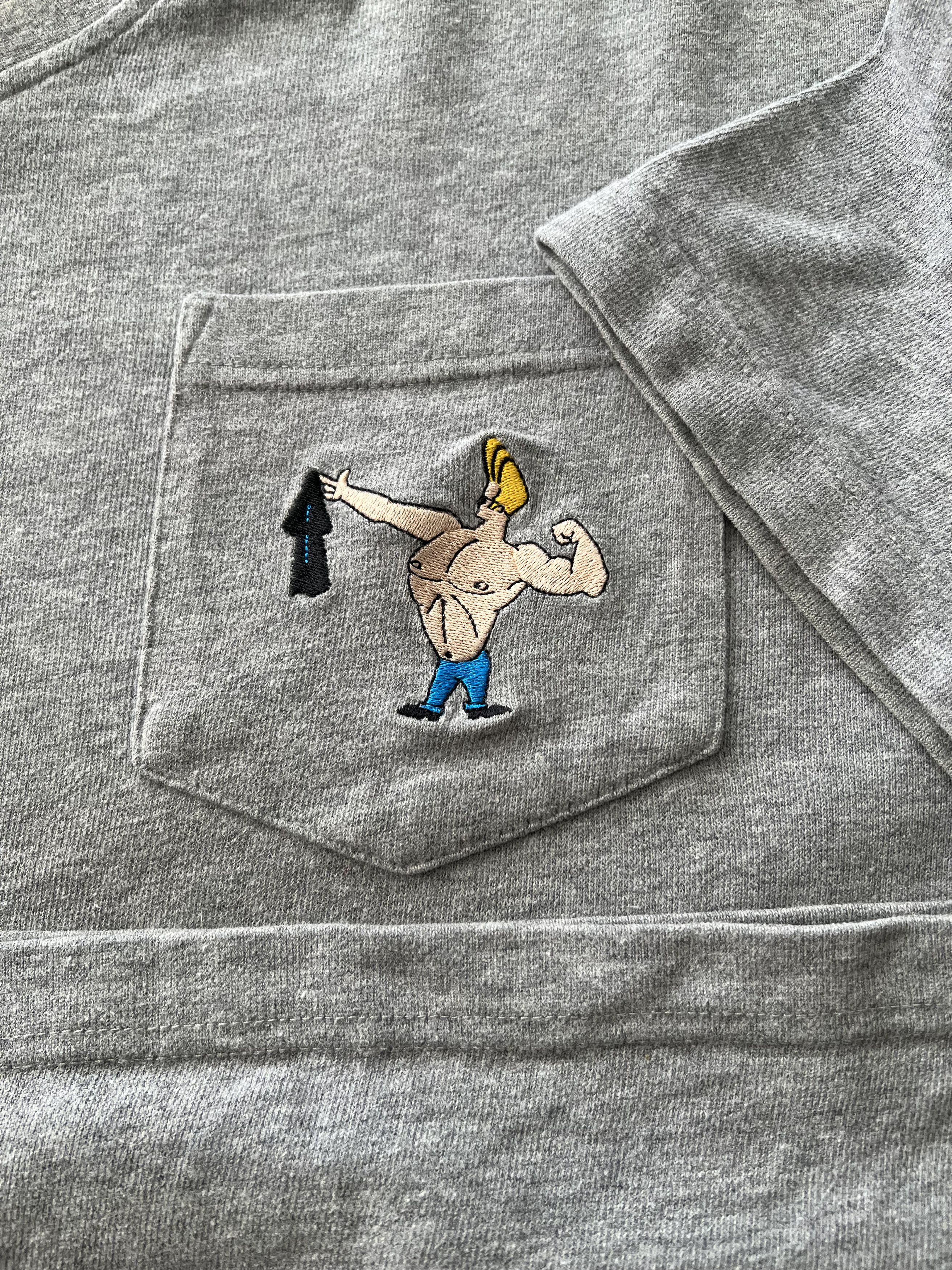 Cartoon Network Vintage 1999 Johnny Bravo Warner Bros Gray Tee Size US XL / EU 56 / 4 - 5 Thumbnail