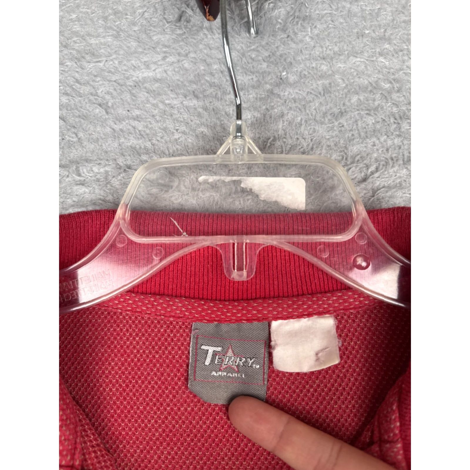 Vintage Terry Apparel Polo Shirt Mens XL Red Nebraska Huskers Embroidered Logo Size US XL / EU 56 / 4 - 7 Thumbnail