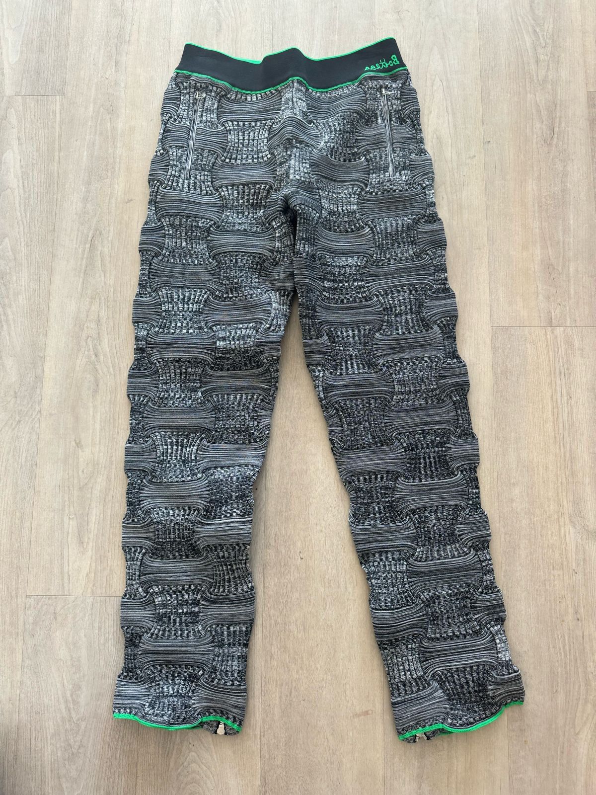 Image of Bottega Veneta Intrecciato Mouliné Grey Pants, Men's (Size 30)