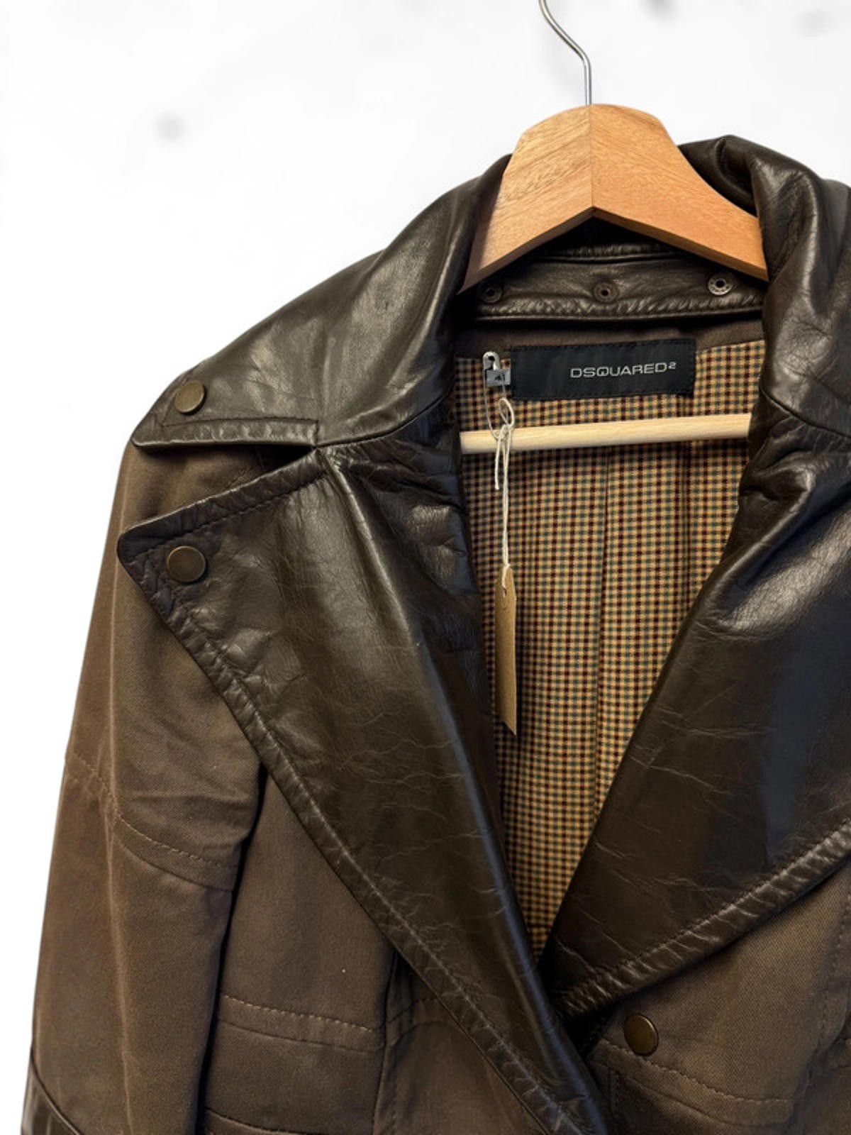 Dsquared2 Dsquared2 Leather Blazer Bomber Jacket 46 Small Size S / US 4 / IT 40 - 2 Thumbnail