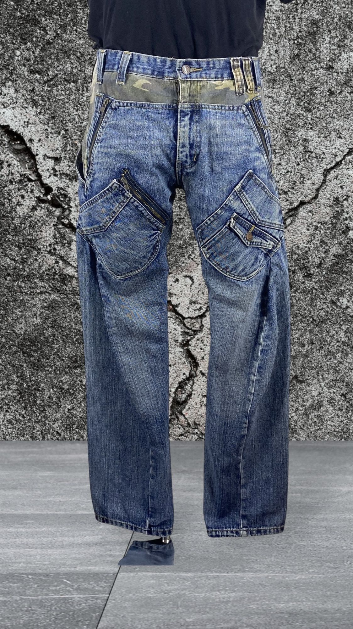 Japanese Brand BreathMINt Double-Waist Denim Jeans (Japanese Brand) Size US 31 - 1 Thumbnail