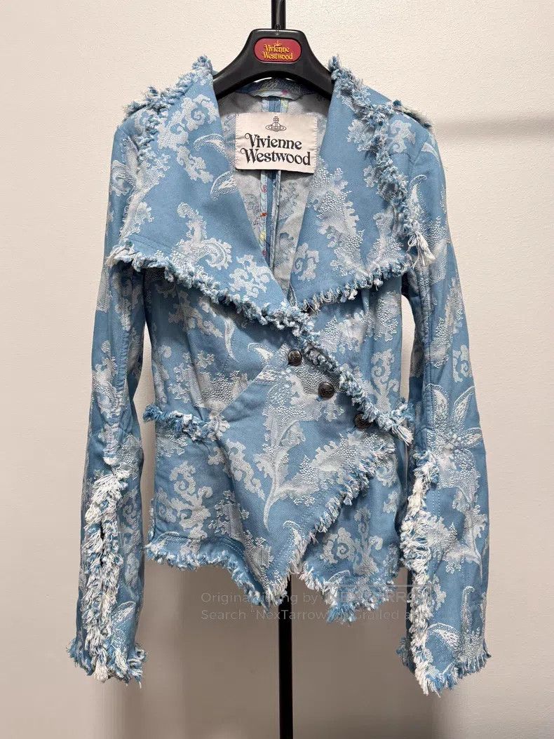 Vivienne Westwood Vivienne Westwood Suit Set, Frayed Lapel Embroidered Jacke Size M / US 6-8 / IT 42-44 - 4 Thumbnail