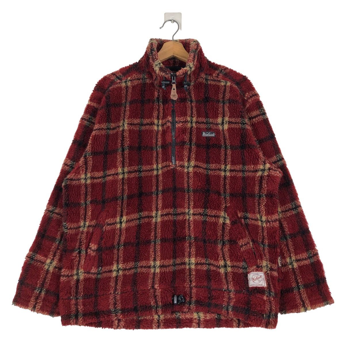 Woolrich Woolen Mills 🔥Vintage Anorak Fleece Half Zipper Jacket Woolrich Tartan Size US S / EU 44-46 / 1 - 1 Thumbnail