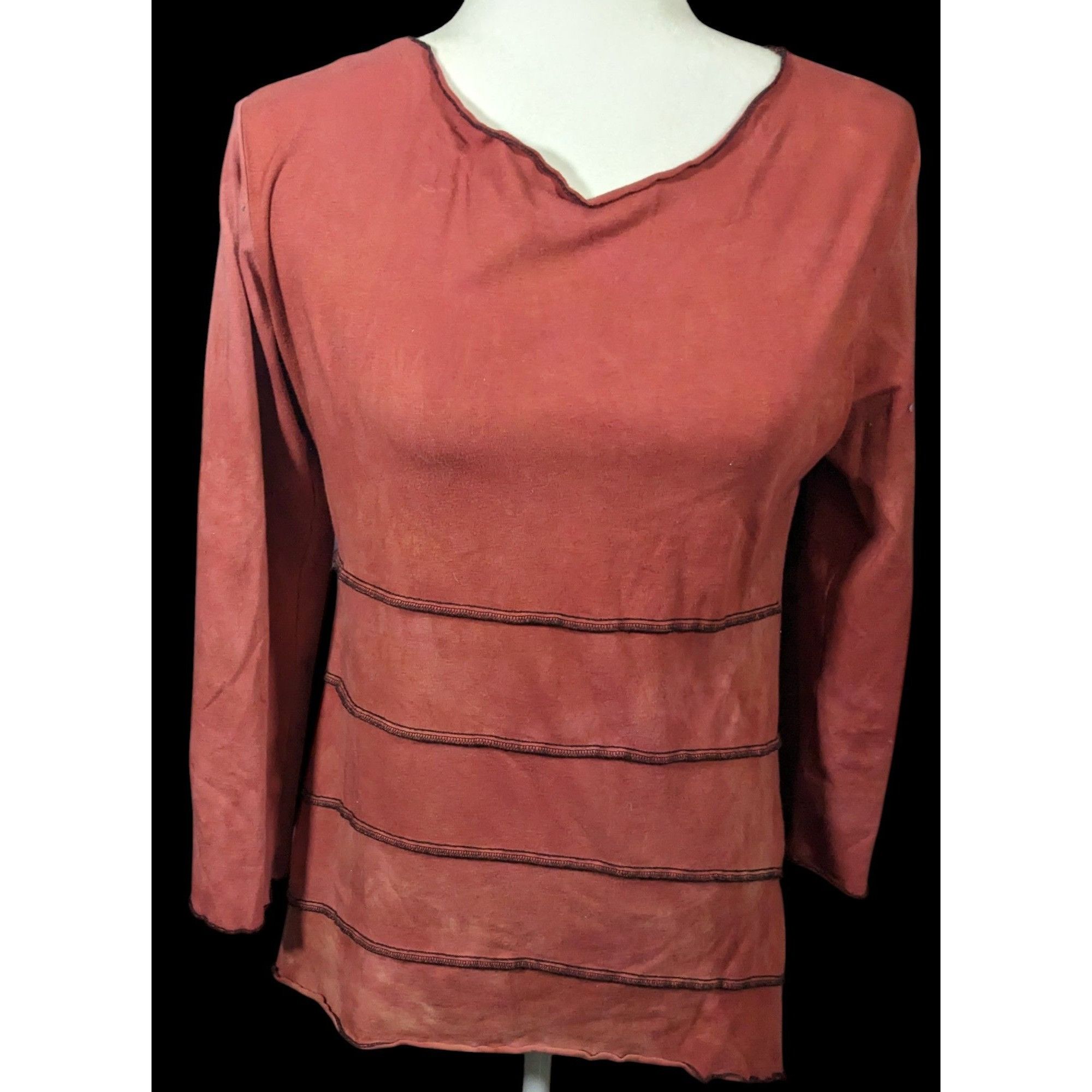 Other Jude Stuecker Bohemian Medieval Asymmetrical Terra Cotta Top Size S / US 4 / IT 40 - 3 Thumbnail
