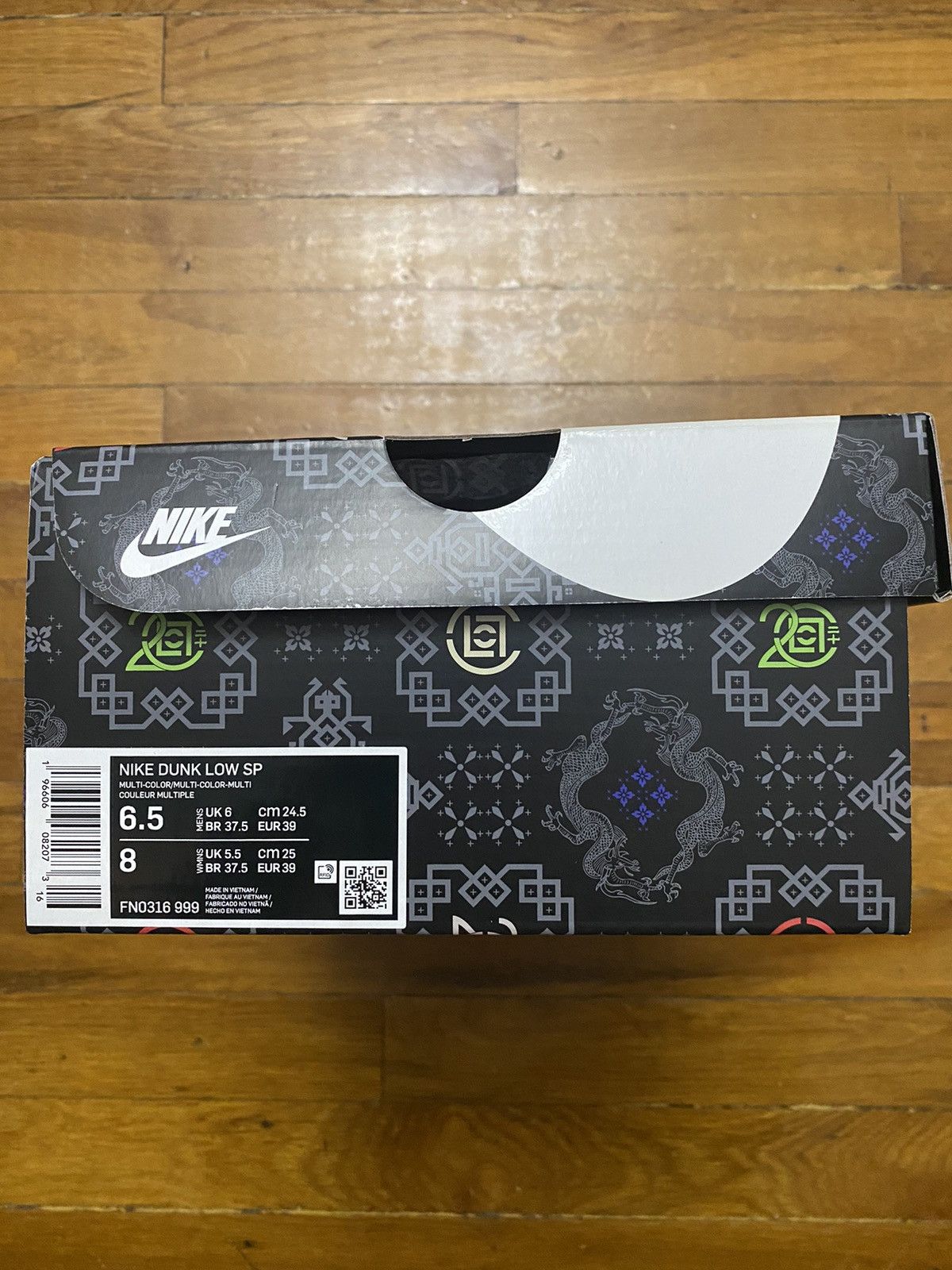CLOT × Nike Size 6.5 - Nike Dunk Low SP What The CLOT with Card Men’s Size US 6.5 / EU 39-40 - 9 Thumbnail