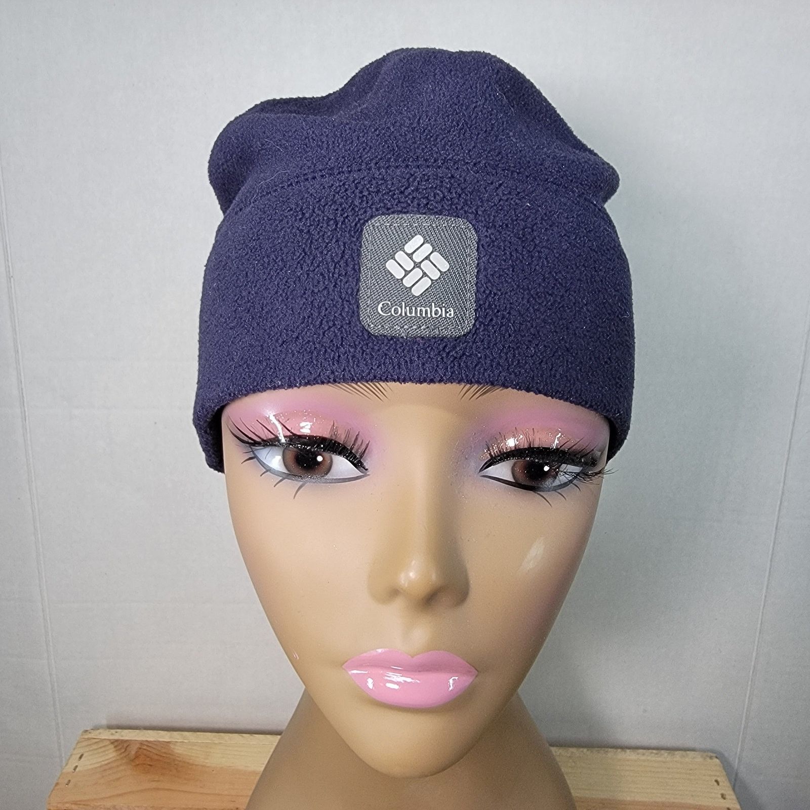 Columbia Columbia Navy Fleece Skull Cap Beanie - Size Small Size ONE SIZE - 1 Thumbnail