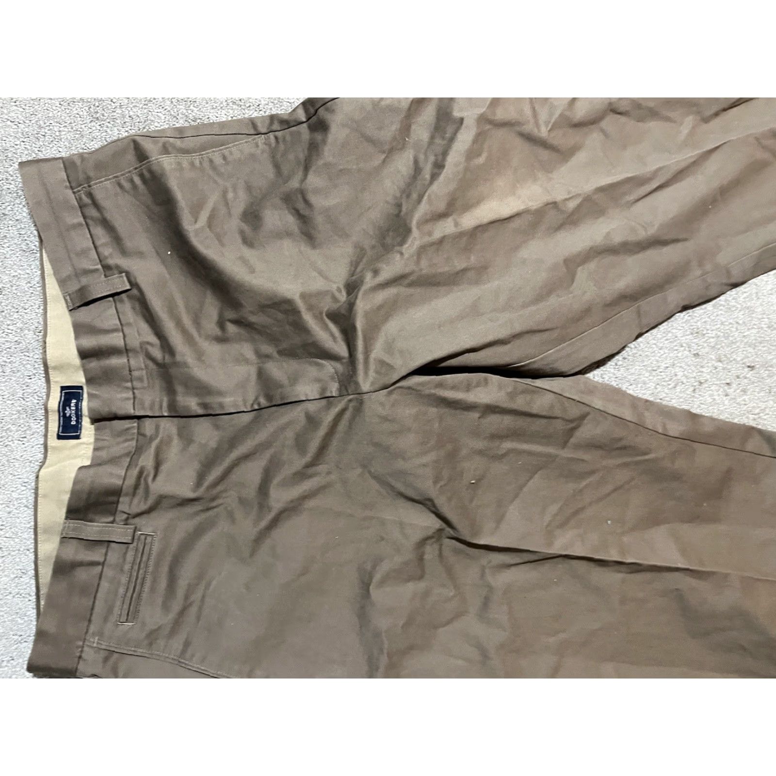 Dockers DOCKERS Pants Flat Front Mens Size 36x30 Brown Chino Regular Fit Front/Back Tags: 36x30 Size US 36 / EU 52 - 4 Thumbnail