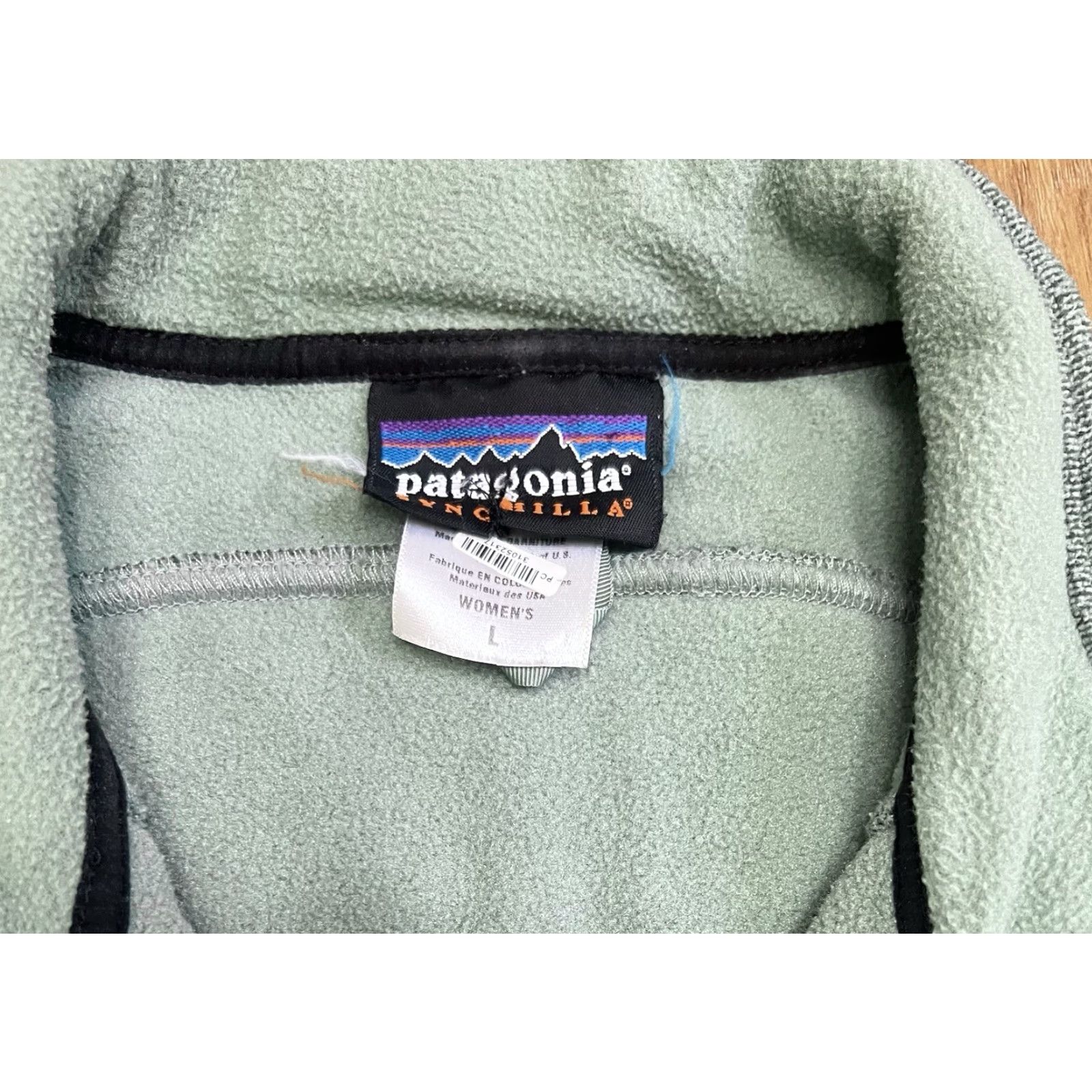 Patagonia Patagonia Vest Womens L Fleece Full Zip Windproof Synchilla Logo Pockets Mid-Length Green Size L / US 10 / IT 46 - 6 Thumbnail