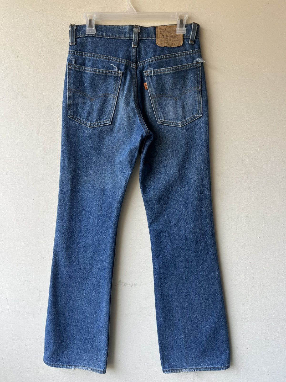 Vintage Vintage 80s Levi’s 517 Orange Tab Denim Bootcut Jeans Size US 29 - 16 Thumbnail