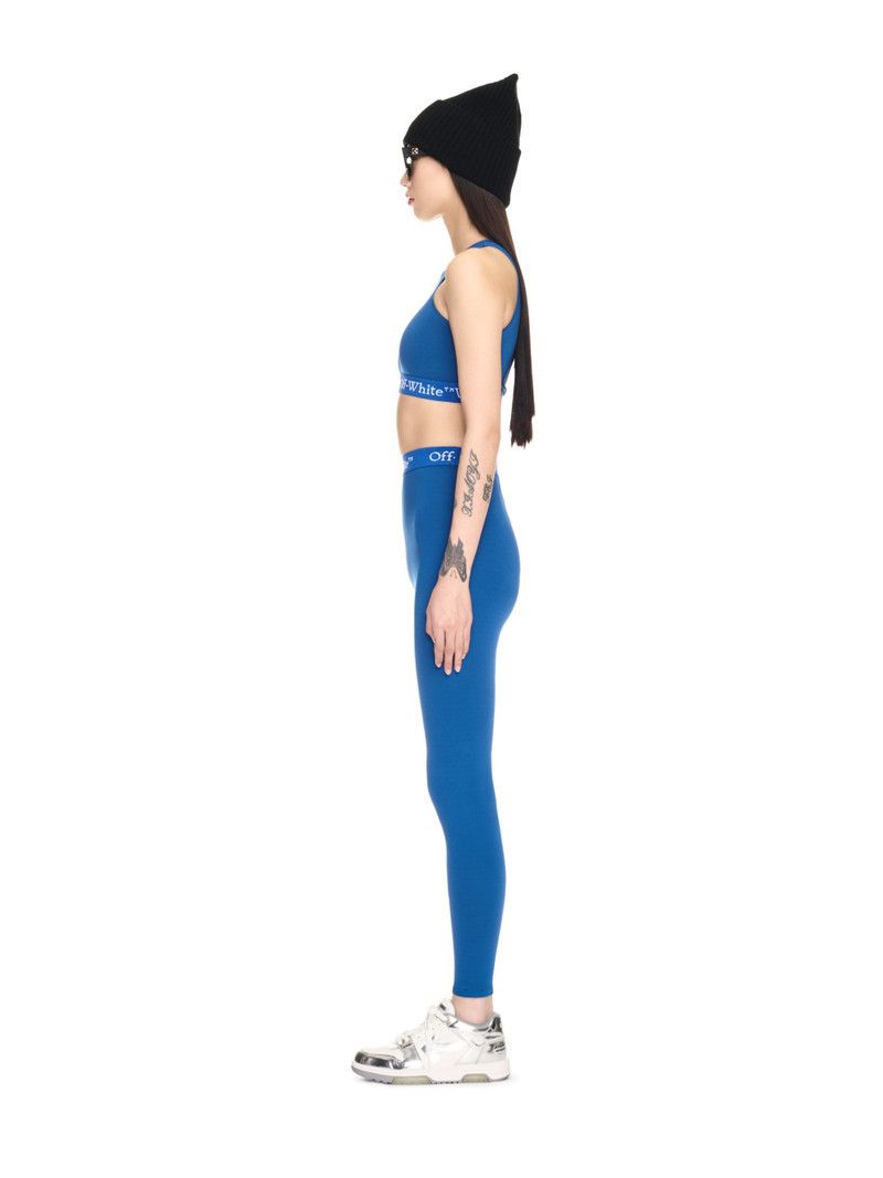 Off-White o1y1225 Logo Crop Top in Bright Blue Size XS / US 0-2 / IT 36-38 - 3 Thumbnail