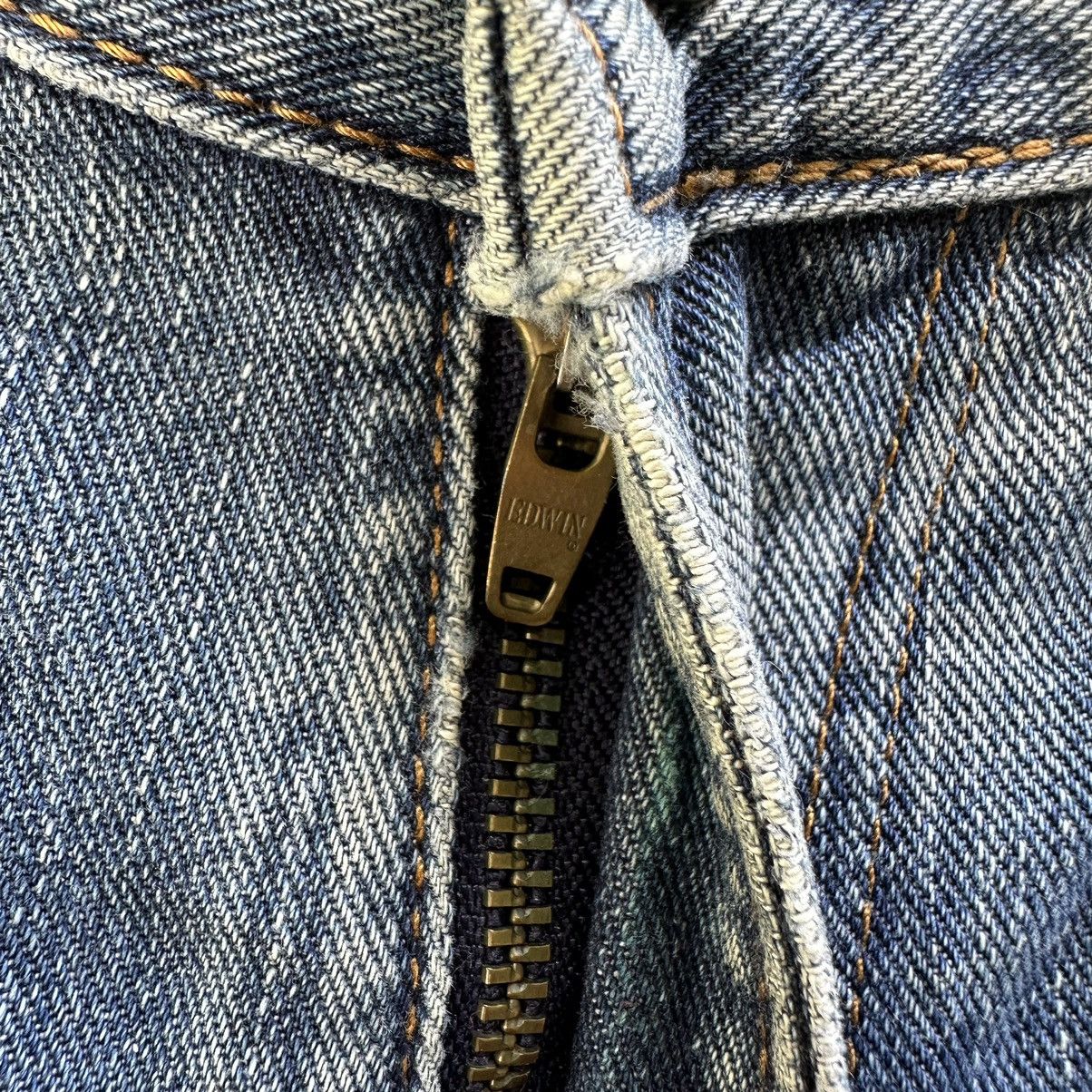 Japanese Brand Vintage Edwin 503 Sick Distressed Faded Denim Jean Pant W32 Size US 32 / EU 48 - 7 Thumbnail