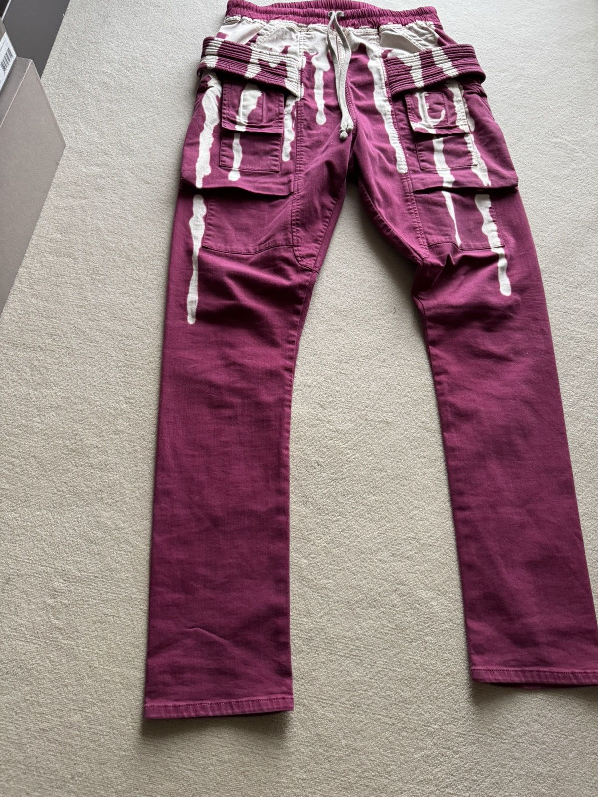 Rick Owens × Rick Owens Drkshdw * SAMPLE * FW19 LARRY DRKSHDW FUXIA PINK DEGRADE CREATCH Size US 30 / EU 46 - 2 Thumbnail