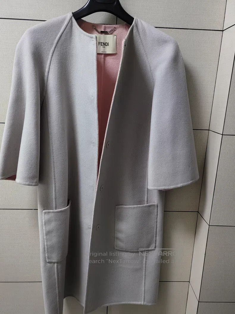 Fendi Fendi Lilac Wool Cloak Overcoat Size XS / US 0-2 / IT 36-38 - 1 Thumbnail