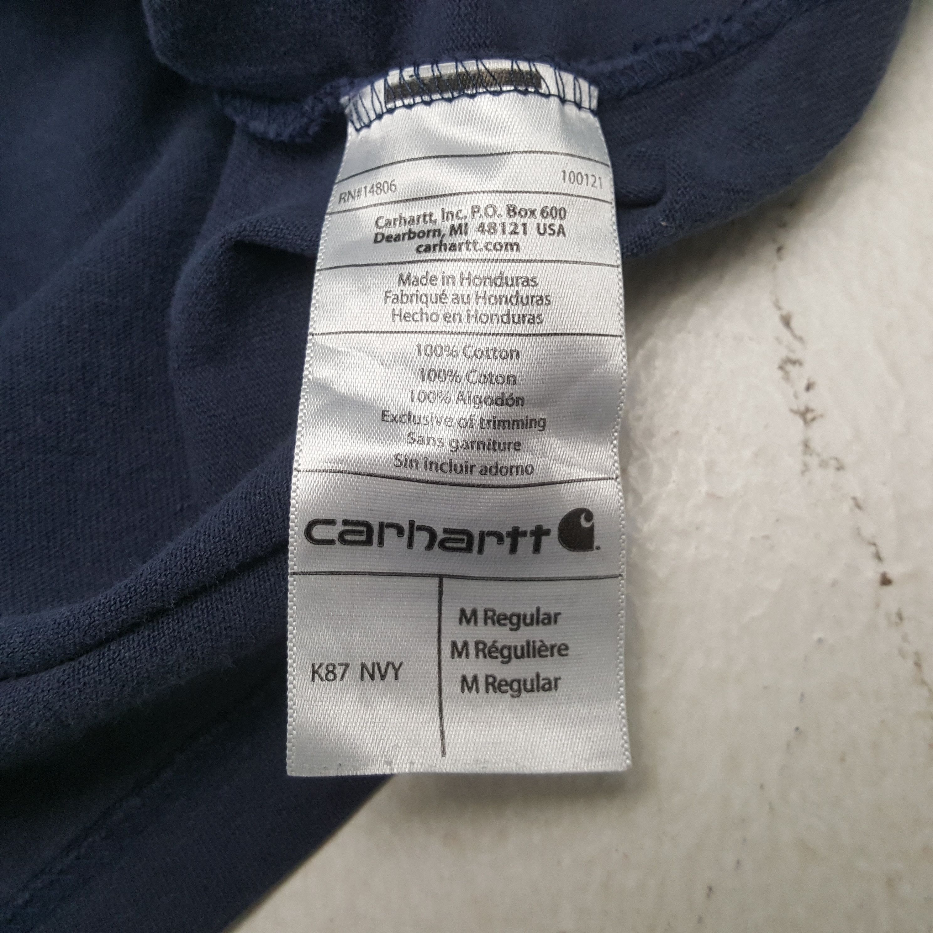 Carhartt Carhartt Logo Pocket Design Tshirt RR25 Size US XL / EU 56 / 4 - 5 Thumbnail