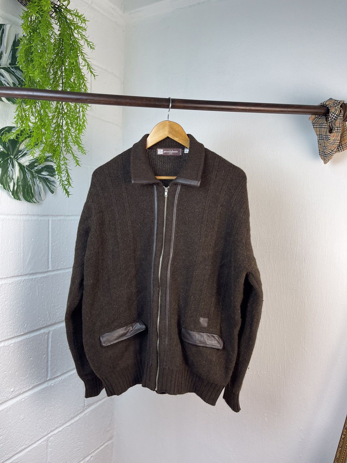 ジャケット・アウター 90's PIERRE BALMAIN wool jacket L RARE Vintage Pierre Balmain Paris Men's Pure Wool Blazer