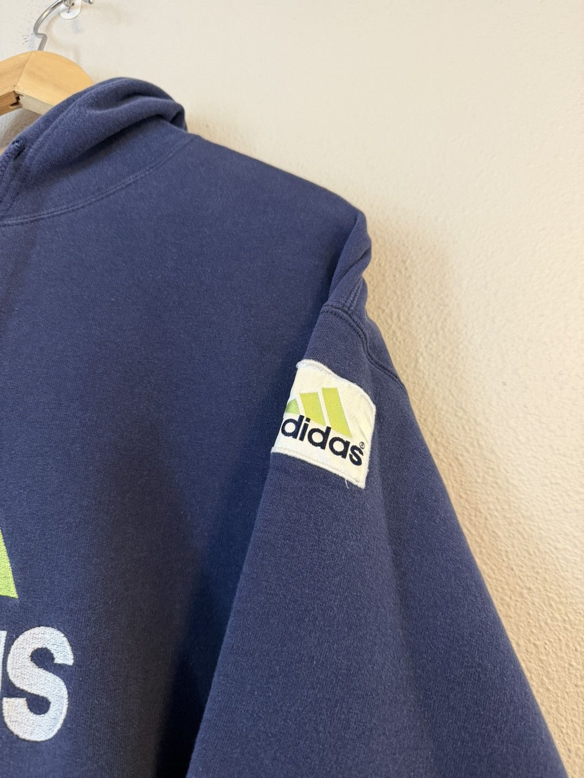 Adidas 90s navy blue adidas embroidered hoodie medium Size US M / EU 48-50 / 2 - 4 Thumbnail