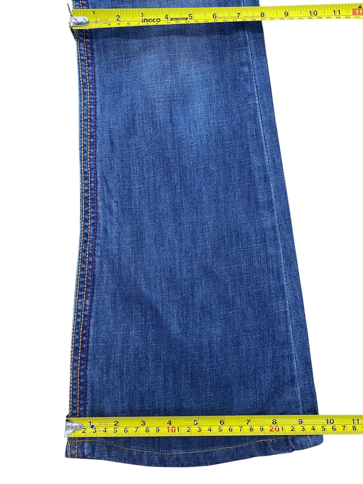 Japanese Brand Japanese Brand Blue Wash Ripped Style Flare Leg Jeans Size US 28 / EU 44 - 9 Thumbnail