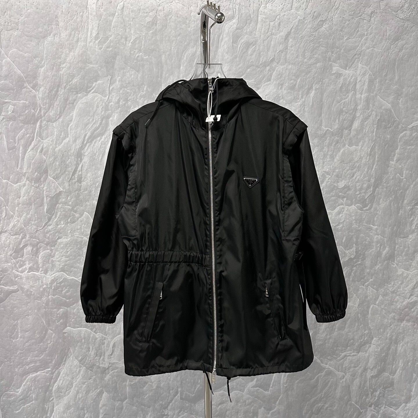 Prada prada hooded jacket with removable sleeves Size S / US 4 / IT 40 - 1 Thumbnail