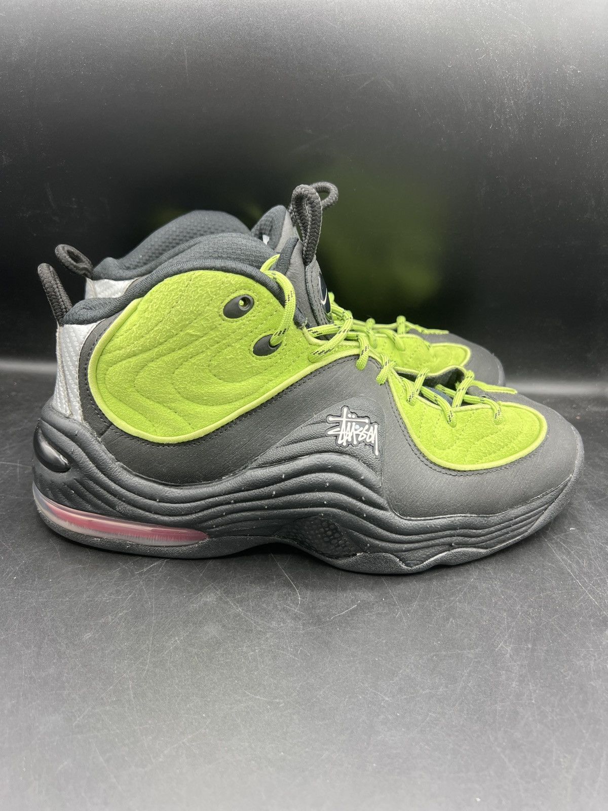 Nike × Stussy Nike x Stussy Air Penny 2 'Vivid Green' Men’s 9 DX6933-300 Size US 9 / EU 42 - 6 Thumbnail