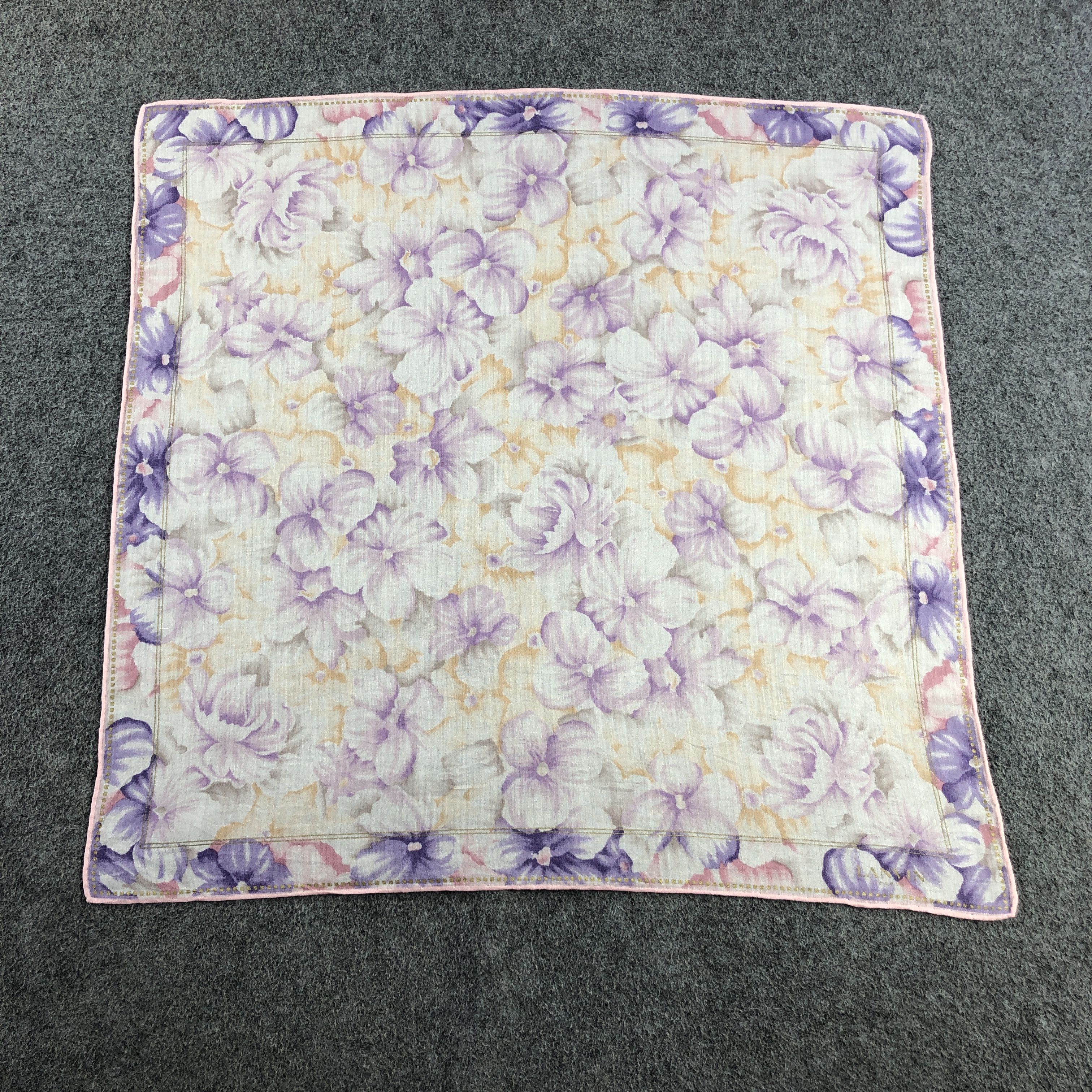 Lanvin × Vintage Lanvin Handkerchief Neckerchief Bandana H2714 Size ONE SIZE - 2 Thumbnail