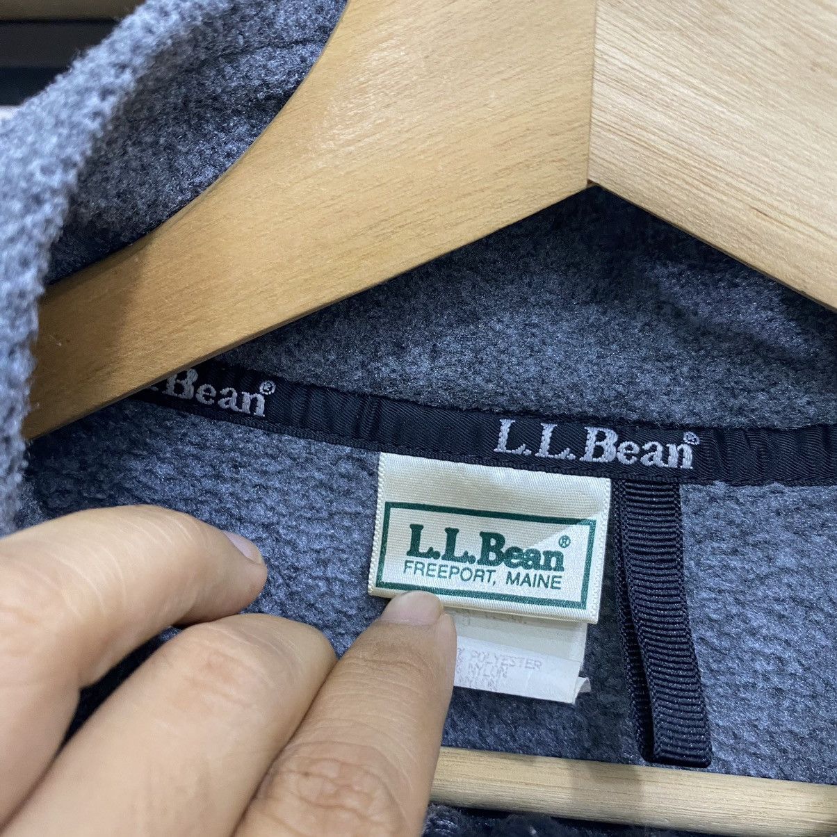 L.L. Bean × Vintage Vintage LL Bean Fleece Embroidery Sweatshirt Full Zip❗️ Size US L / EU 52-54 / 3 - 4 Thumbnail