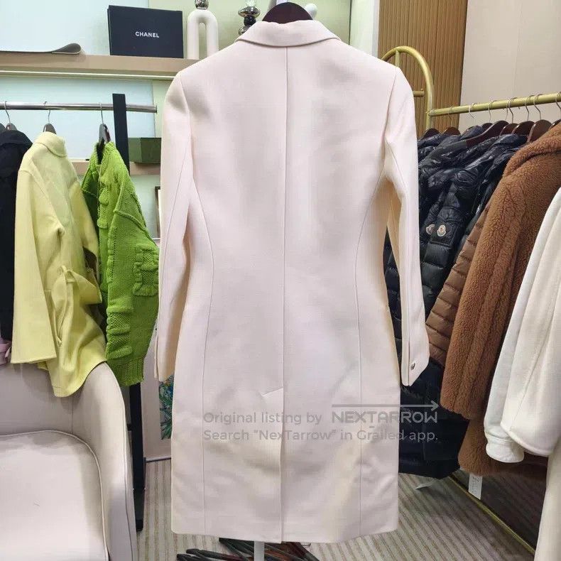 Hermes Hermes Off-white wool coat, 100% wool Size XXS / US 00 / IT 34 - 2 Thumbnail