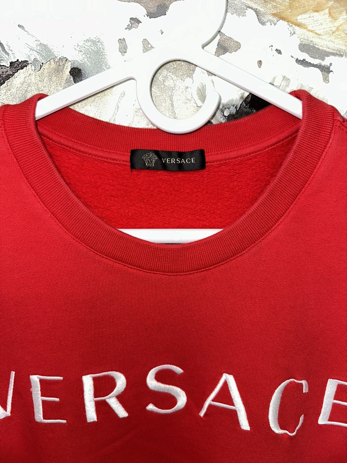 Versace Versace Sweatshirt (Red) Size US L / EU 52-54 / 3 - 2 Thumbnail