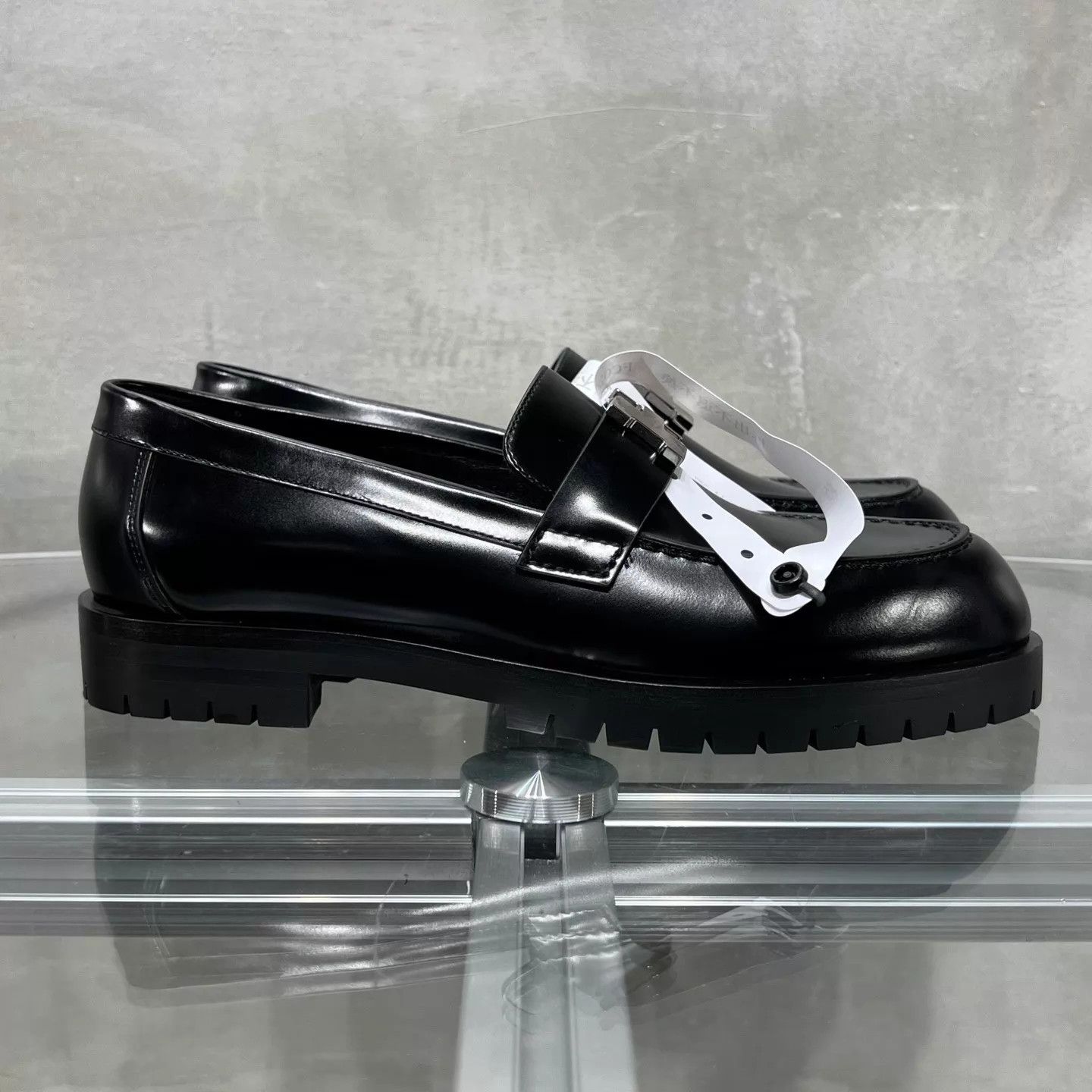 Hermes Hermes Faubourg Calfskin Silver Buckle Loafer EU37 New Size US 6.5 / IT 36.5 - 4 Thumbnail