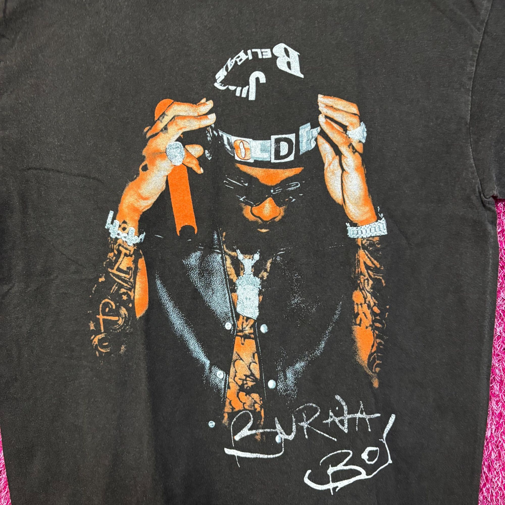 Rap Tees Burna Boy T-Shirt Medium Size US M / EU 48-50 / 2 - 2 Thumbnail