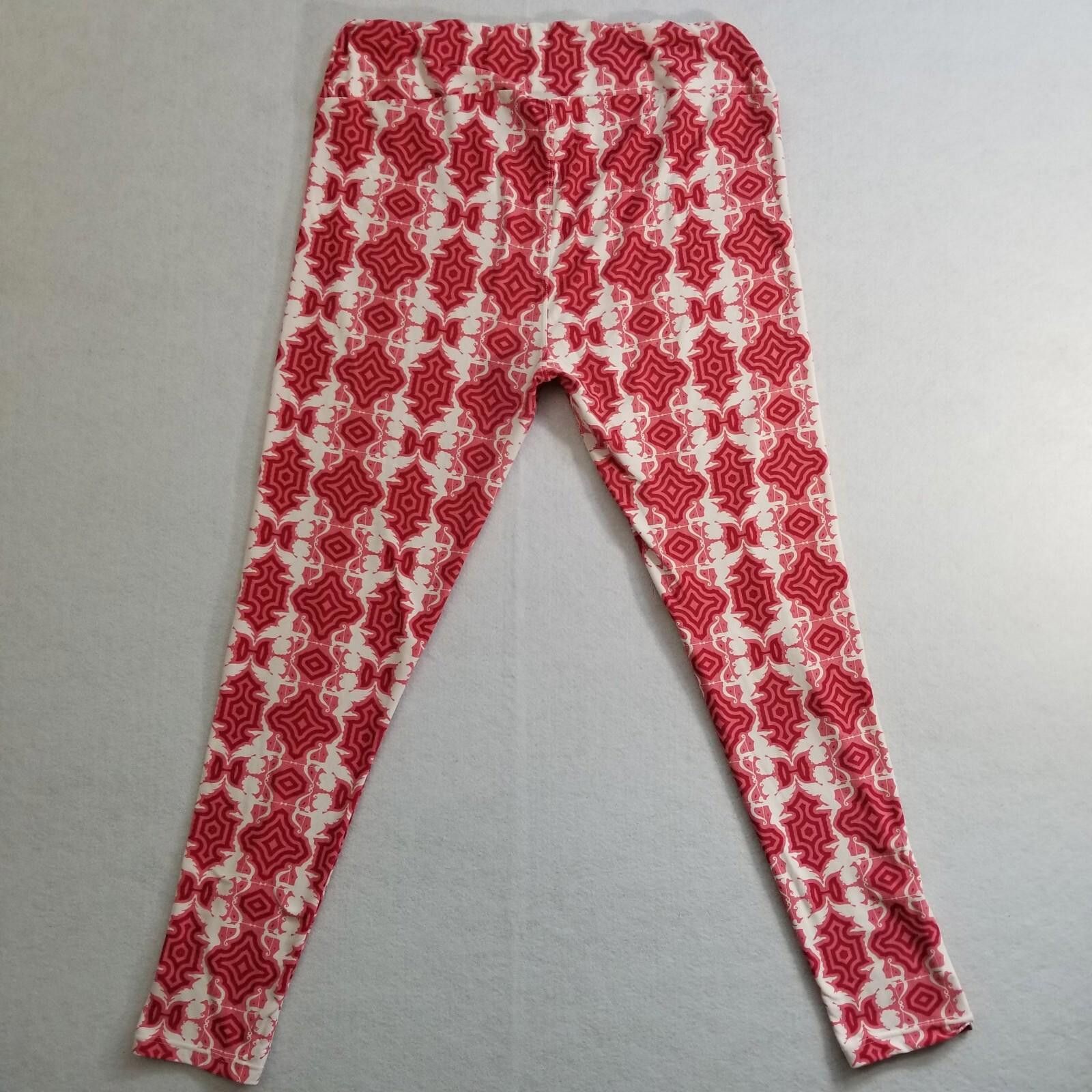 Other Lularoe Tall and Curvy One Size Geometric Cupid Leggings Size 30" / US 8 / IT 44 - 2 Thumbnail