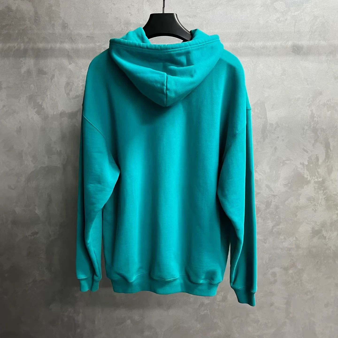 Balenciaga Balenciaga Peacock Blue Logo Embroidered Hoodie XS Size US XS / EU 42 / 0 - 2 Thumbnail