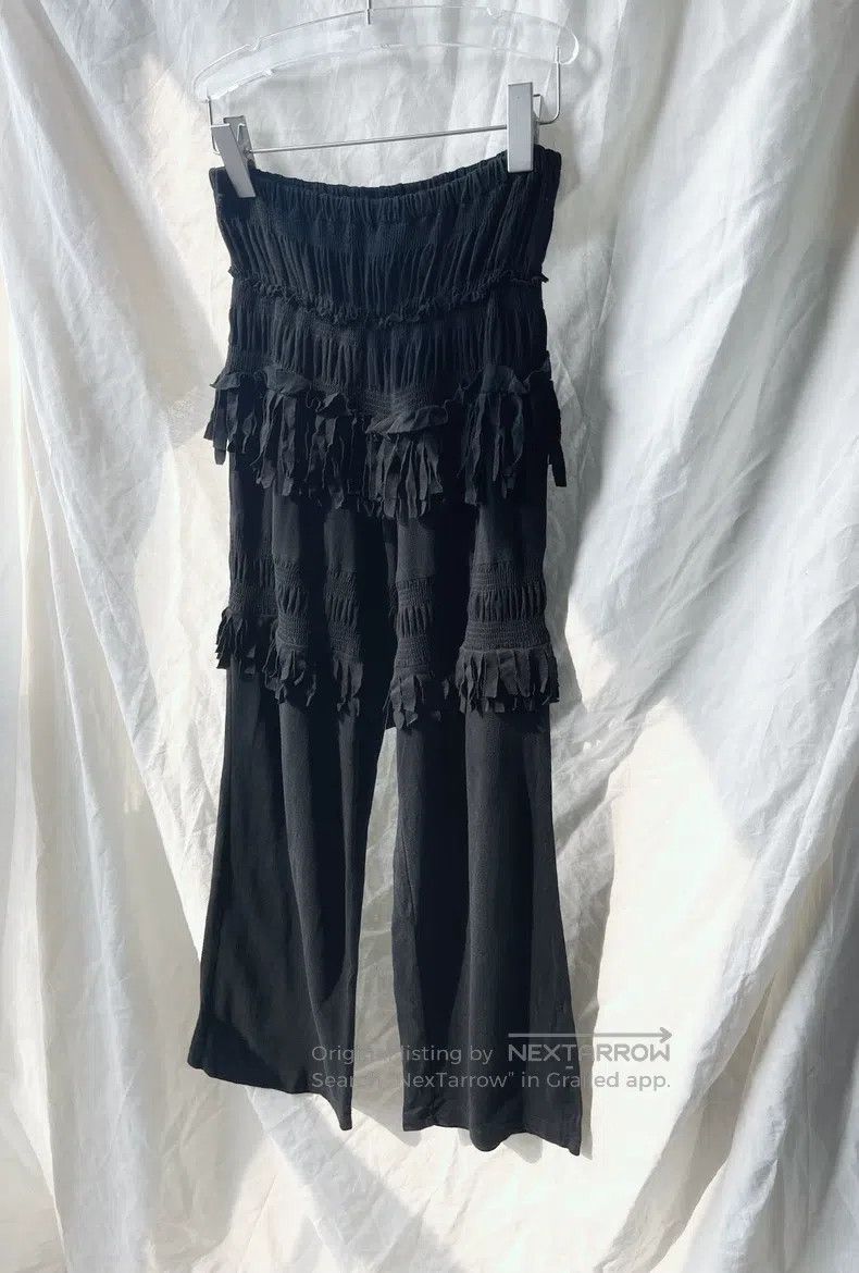 Comme des Garcons Comme Des Garcons size XS Torn lace fringe gathered long p Size 22" - 9 Thumbnail