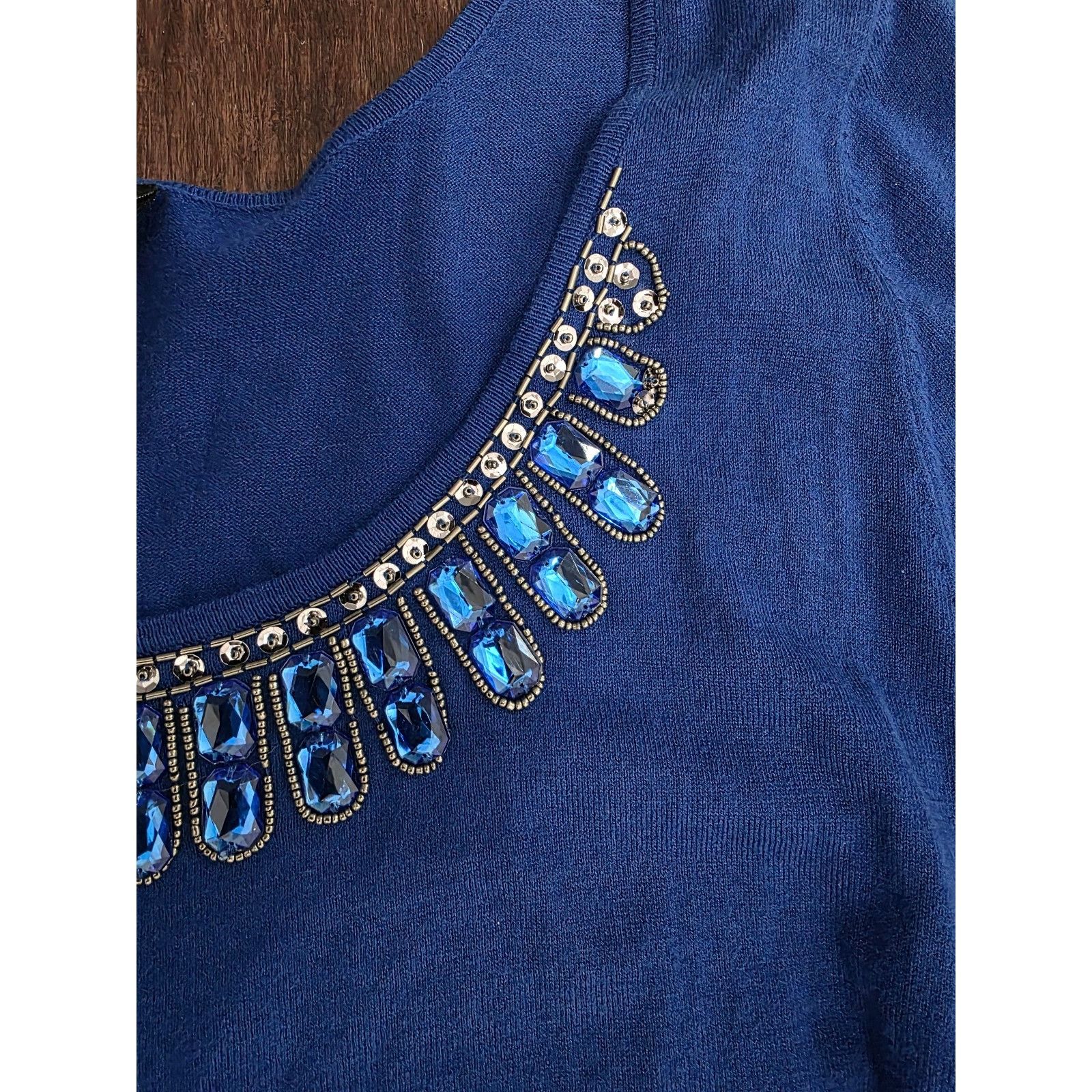 Other Lane Bryant NWT Women's Plus 22 24 Royal JEWEL EMBELLISHED P Size 3XL / US 20-22 - 4 Thumbnail