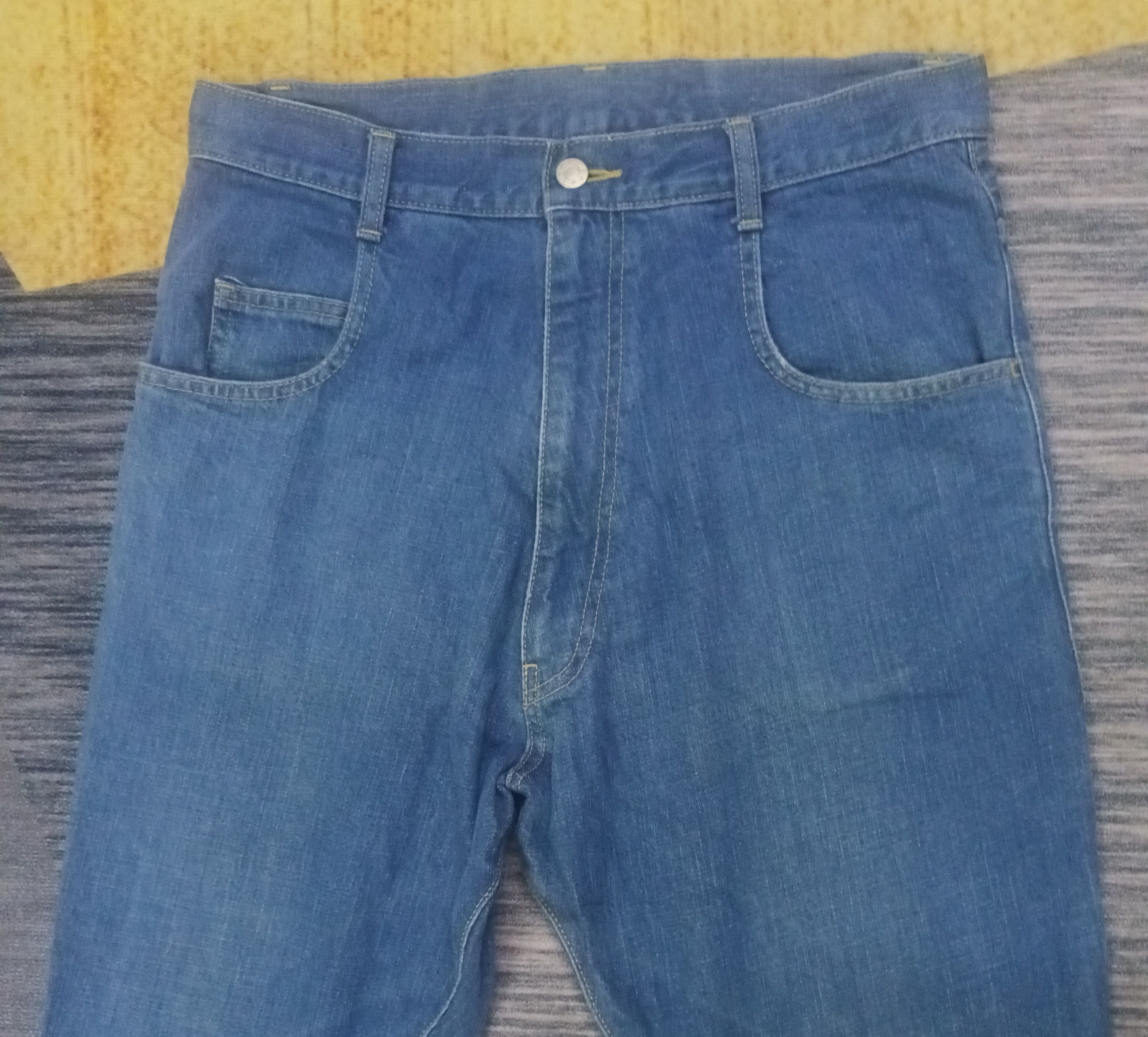 Issey Miyake 🔥 ISSEY MIYAKE FRAPBOIS DENIM PANTS 🔥 Size US 32 / EU 48 - 6 Thumbnail