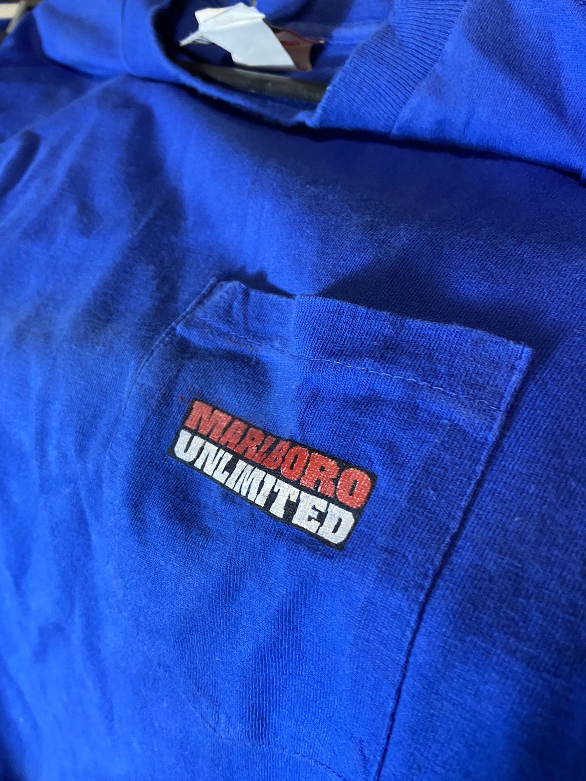 Band Tees × Marlboro × Vintage MARLBORO UNLIMITED VINTAGE 90s PROMO BOX LOGO T-SHIRT Size US XL / EU 56 / 4 - 5 Thumbnail
