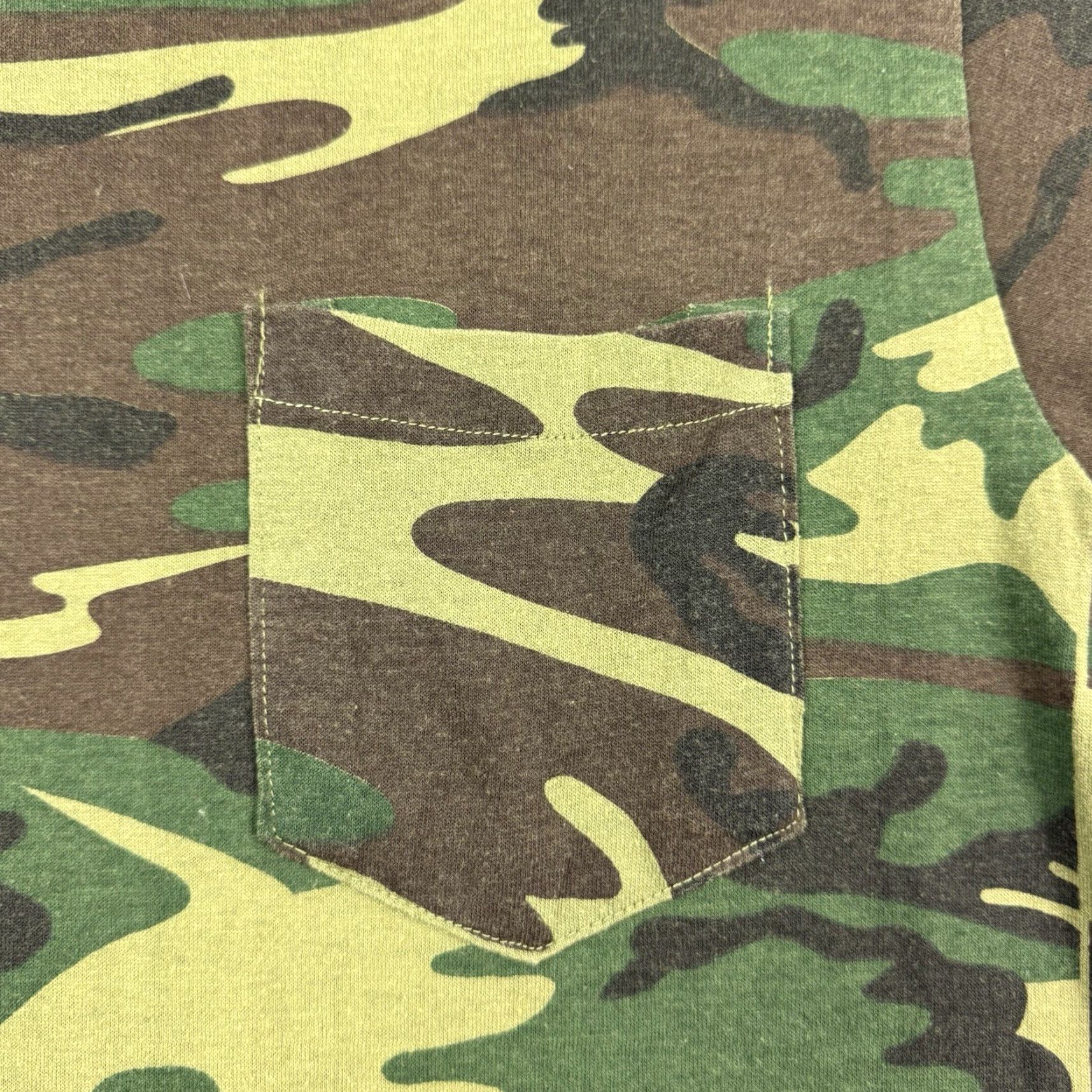 Vintage VINTAGE Ranger T Shirt Camouflage Pocket Adult Medium Hunting Outdoor Nature 80s Made In USA Mens Size US M / EU 48-50 / 2 - 2 Thumbnail