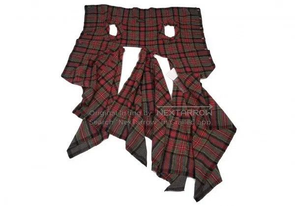 Comme des Garcons Comme des Garcons Red Retro Plaid Long Vest Size S / US 4 / IT 40 - 4 Thumbnail
