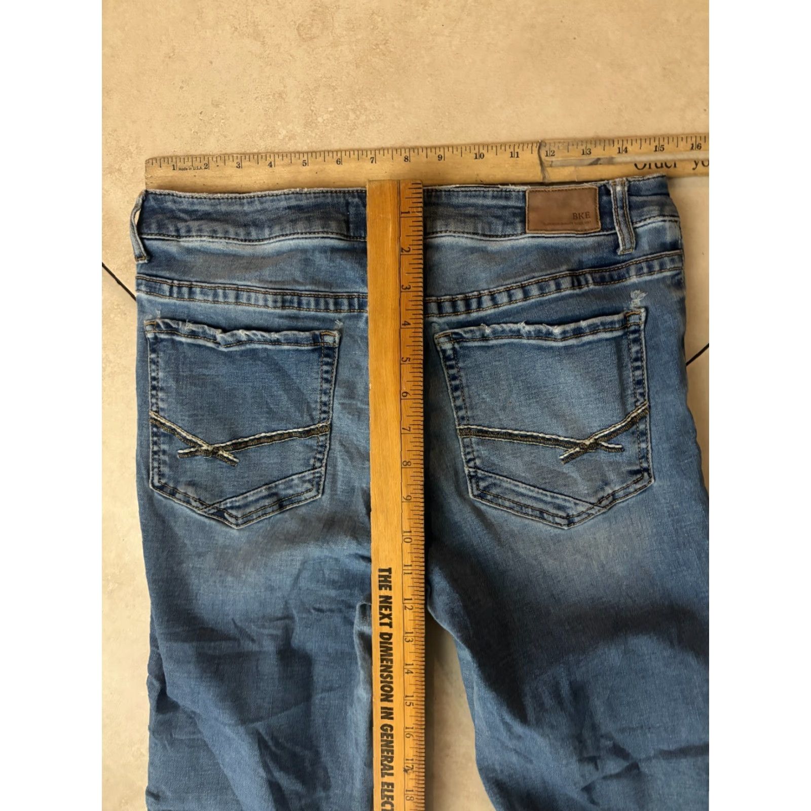 Vintage Buckle BKE Stella Jeans Bootcut Blue Size 32 Regular Women’s Denim 5-Pocket Stretch Size 24" / US 00 / IT 34 - 7 Thumbnail